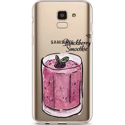 Pouzdro TopQ Samsung J6 silikon Blackberry Smoothie