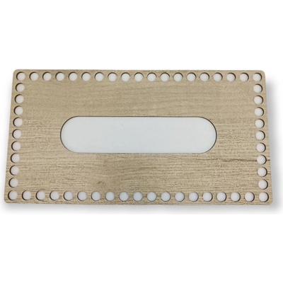 ExpressLaser.cz Dřevěné víko na kapesníky dekor 25x13cm HDF dekory: Gold Craft – Zboží Dáma