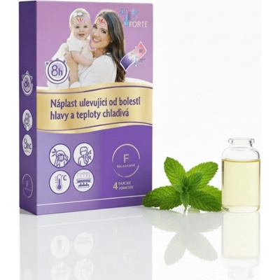 Textilomanie Hydrogelová náplast s chladivým účinkem máty 1 ks 5x12 cm