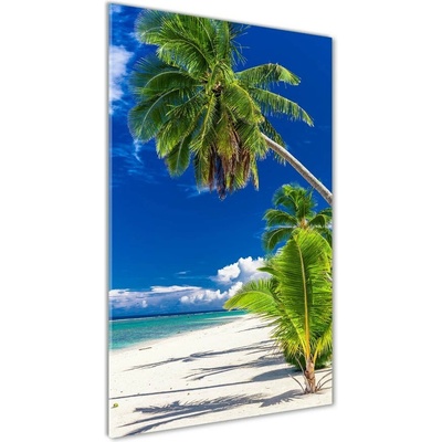 Vertikálny fotoobraz na skle Tropická pláž 50x100 cm