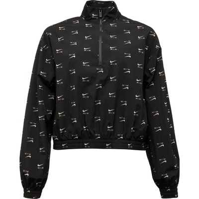 Nike NSW AIR AOP MOD CROP WVN QZ čierna biela