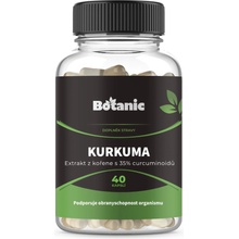 Botanic Kurkuma extrakt z koreňa s 35% curcuminoidů v kapsuliach 40 kapsúl