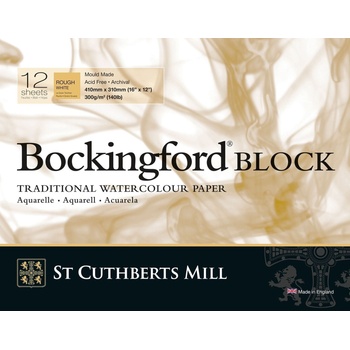 St Cuthberts Mill Bockingford Rough Скицник 12 41 x 31 cm 300 g White (T47230001011E)