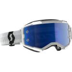 SCOTT Маска Scott Fury S1 Goggles - White / Glas: Blue Chrome - размер One Size (205-6799-0111)