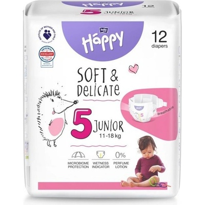 Bella Happy Soft & Delicate 5 - 11-18 kg 12 ks