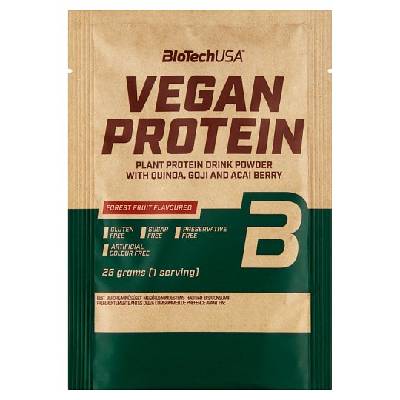 BioTechUSA Vegan protein bielkovinový nápojový prášok lesné plody 25 g