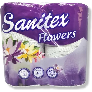 Image 1 of Sanitex тоалетна хартия, 3 пласта, 4 броя х 65гр, Океан