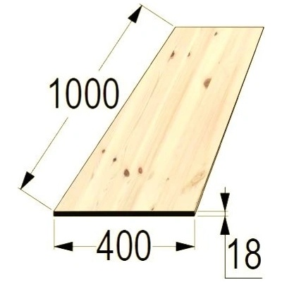 Spárovka BO 18x400 x 1000 průběžná A/B