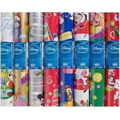 SADOCH Disney vianočný baliaci papier v rolke 2x0,7m, rôzne motívy