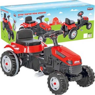Pilsan 07314Z Traktor šliapací s volantom zelený