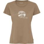 Vaude Дамска фланелка с къс ръкав за колоездене Vaude Women's Cyclist V T-shirt - Oat - размер 46 (EU) (116-5953-2217)