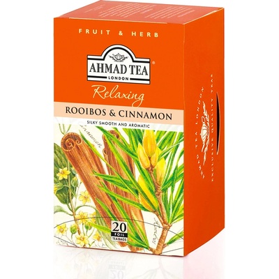 Ahmad Tea bylinný čaj rooibos a skořice 20 x 1,5 g