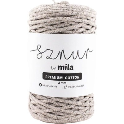 MILA Bavlněná šňůra PREMIUM COTTON 3mm/100m - LNĚNÁ/PC10 – Hledejceny.cz