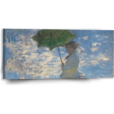 Sablio Obraz Dáma so slnečníkom - Claude Monet - 110x50 cm