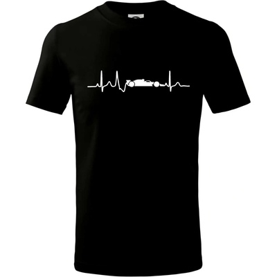 EKG formula tričko detské čierna