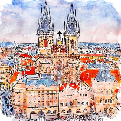 Fedkolor Картина 90x90 cm Prague - Fedkolor (RY_61_90x90)