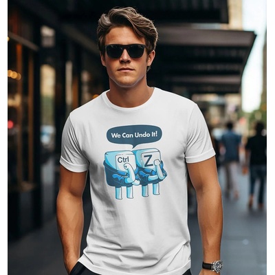 Bullshirt.sk pánske tričko CTRL Z biele
