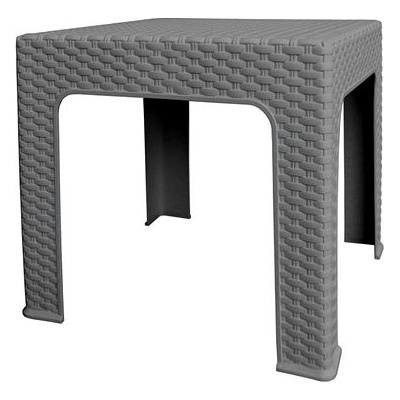 MEGA PLAST Stôl záhradný BISTRO, sivý 48 cm
