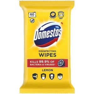 Domestos Хигиенни кърпички Лимон 60бр (69694452)
