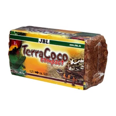 JBL TerraCoco Compact - Естествена постелка за терариуми от натрошени кокосови влакна 450 гр. /5л