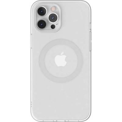 SwitchEasy MagClear Case - термополиуретанов (TPU) кейс с вграден магнитен конектор (MagSafe) за iPhone 12 Pro Max (бял-прозрачен)