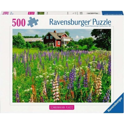 Ravensburger Пъзел Ravensburger от 500 части - Ферма в Швеция (12000844)