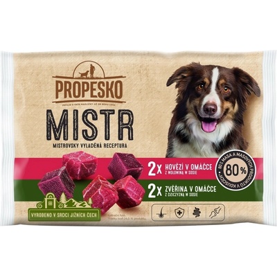 Propesko Mistr s hovädzím a zverinou v omáčke 4 x 85 g
