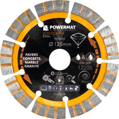 Powermat segmentový diamantový kotúč 125 mm PM-TDCS-1255T