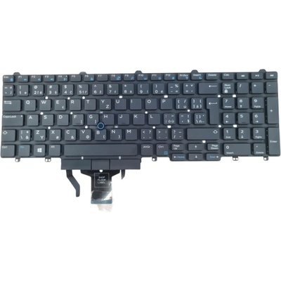 DeTech Podsvícená klávesnice pro notebook Dell E5550, CZ/SK