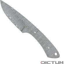 Dictum Čepel na výrobu nože Full Tang Blade Blank Ladder Damascus 80 mm