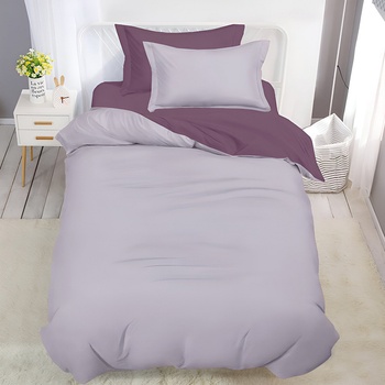 EmonaMall Двулицево спално бельо с ластик (размер за приста) EmonaMall, 4 части - Модел S18558 (S18558-1000h2-SE-07)