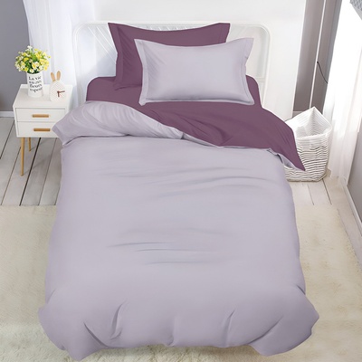 EmonaMall Двулицево спално бельо с ластик (размер за приста) EmonaMall, 4 части - Модел S18558 (S18558-1000h2-SE-07)