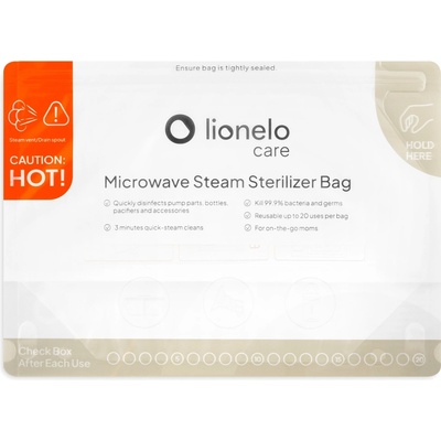 Lionelo sterilizačné vrecká do mikrovlnnej rúryTHERMBAG 8 PACK