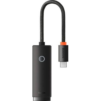 Baseus Lite Series USB-C to RJ45 Ethernet Adapter 100Mbps (WKQX000201) - адаптер USB-C към Ethernet за компютри с USB-C порт (черен)