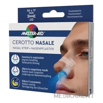 Master Aid Nosní náplasti 56 x 17 mm 30 ks
