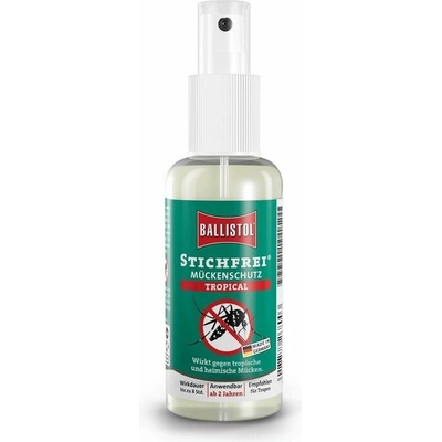 Ballistol Stichfrei Mosquito Tropical proti klíšťatům a tropickým komárům bez Deet 100 ml