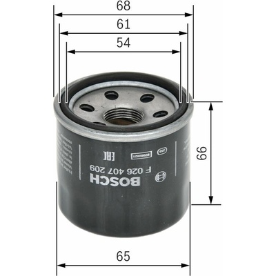 Olejový filter BOSCH F 026 407 209 F 026 407 209