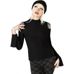 KILLSTAR дамска тениска с дълъг ръкав KILLSTAR - Branwen - черно - KSRA010039