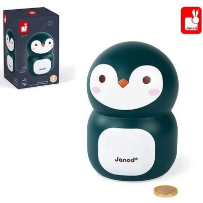 JANOD - Детска дървена касичка - Пингвин (J04650)