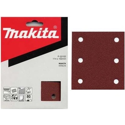 Makita P-33146 brusný papír 114x102 K180, bal. 10ks