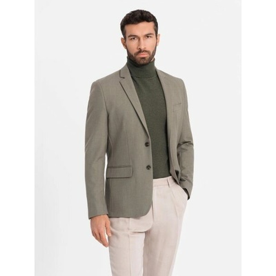 Elegantné olivové pánske sako V5 BLZB-0135