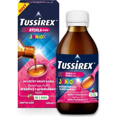 Tussirex Junior sirup na kašeľ pre deti 120 ml