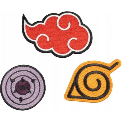 Sada 3 nášivek, Naruto