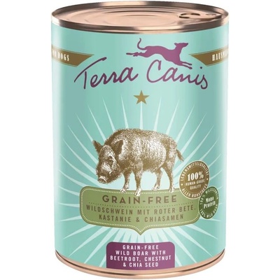 Terra Canis Без зърно Див глиган с цвекло, кестени и семена от чиа 400 г