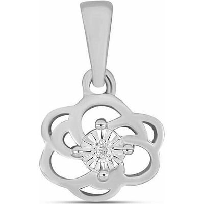 Nefertitis Přívěsek stříbrný s broušeným diamantem 017374 DIA NF55892
