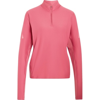 adidas Дамска тениска adidas Women's ADI365 Running Iconic Half Zip Running shirt - Dual Magenta - размер XS (916-7576-0212)
