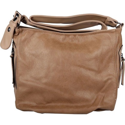 Opravdu velká zemní crossbody kabelka ROMINA D570 hnědá