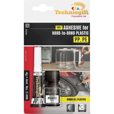 TECHNICQLL Lepidlo gelové PP, PE a PTFE 4 g+4 ml