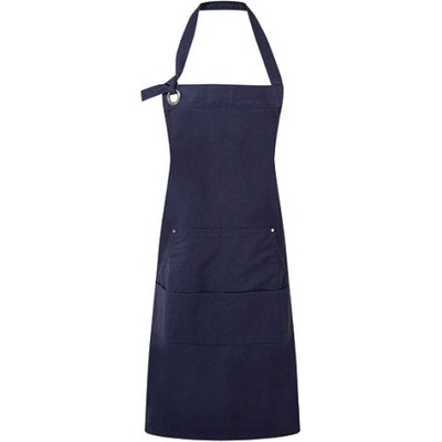 Premier Workwear Pracovná zástera za krk s vreckami PR137 Navy Pantone 2766 72 x 86 cm
