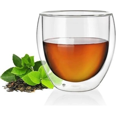 TORO Sklenený hrnček Cappuccino dvojité borosilikátové sklo 250 ml